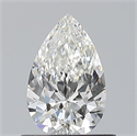 Natural Diamond 0.64 Carats, Pear with  Cut, G Color, VS1 Clarity and Certified by GIA