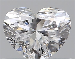 Foto Diamante Natural 0.37 quilates, Corazón , Color D, claridad SI1 y certificado GIA de