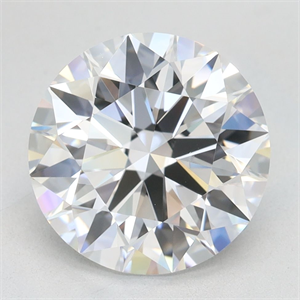 Picture of Lab Grown Diamond 3.12 Carats, Round with Ideal Cut, D Color, VVS1 Clarity and Certified by IGI