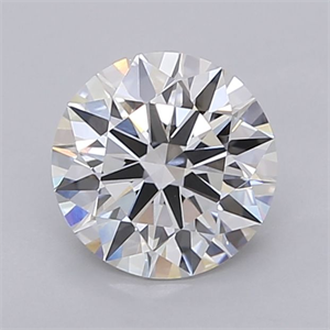 Picture of Lab Grown Diamond 1.54 Carats, Round with Ideal Cut, F Color, VVS2 Clarity and Certified by IGI