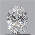 Natural Diamond 0.52 Carats, Oval with  Cut, D Color, VVS2 Clarity and Certified by GIA