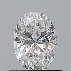 Picture of Natural Diamond 0.52 Carats, Oval with  Cut, D Color, VVS2 Clarity and Certified by GIA