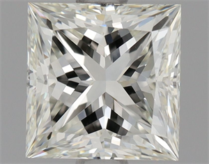 Picture of Natural Diamond 1.02 Carats, Princess with  Cut, J Color, VVS1 Clarity and Certified by GIA
