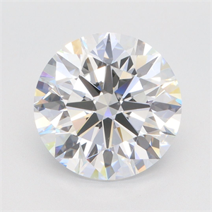 Picture of Lab Grown Diamond 4.01 Carats, Round with Ideal Cut, D Color, VVS2 Clarity and Certified by IGI