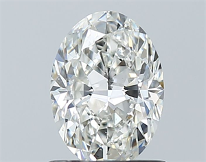 Foto Diamante Natural 1.01 quilates, Ovalado , Color H, claridad SI1 y certificado GIA de