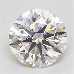 Picture of Natural Diamond 0.53 Carats, Round with Excellent Cut, H Color, VVS1 Clarity and Certified by GIA