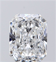 Natural Diamond 0.51 Carats, Radiant with  Cut, E Color, VVS2 Clarity and Certified by GIA