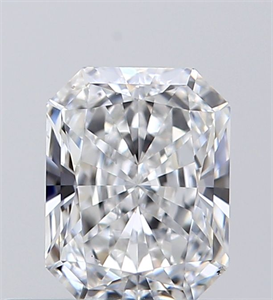 Picture of Natural Diamond 0.51 Carats, Radiant with  Cut, E Color, VVS2 Clarity and Certified by GIA