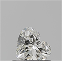 Natural Diamond 0.50 Carats, Heart with  Cut, J Color, VS1 Clarity and Certified by GIA
