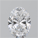 Natural Diamond 1.08 Carats, Oval with  Cut, D Color, SI2 Clarity and Certified by GIA