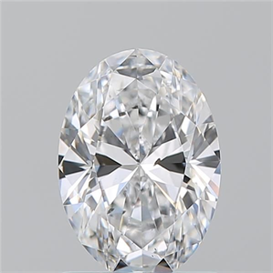 Picture of Natural Diamond 1.08 Carats, Oval with  Cut, D Color, SI2 Clarity and Certified by GIA