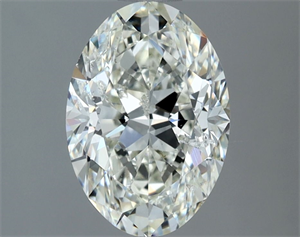 Picture of Natural Diamond 1.71 Carats, Oval with  Cut, I Color, SI2 Clarity and Certified by IGI