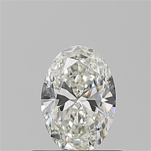 Picture of Natural Diamond 0.53 Carats, Oval with  Cut, I Color, VVS2 Clarity and Certified by GIA