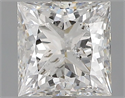 Natural Diamond 1.06 Carats, Princess with  Cut, F Color, I1 Clarity and Certified by GIA