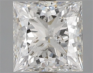 Picture of Natural Diamond 1.06 Carats, Princess with  Cut, F Color, I1 Clarity and Certified by GIA