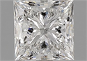 Natural Diamond 1.30 Carats, Princess with  Cut, G Color, SI1 Clarity and Certified by GIA