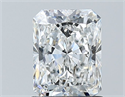 Natural Diamond 1.21 Carats, Radiant with  Cut, F Color, SI1 Clarity and Certified by GIA