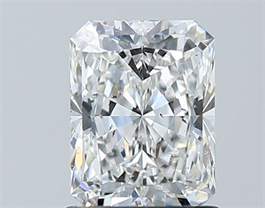 Picture of Natural Diamond 1.21 Carats, Radiant with  Cut, F Color, SI1 Clarity and Certified by GIA