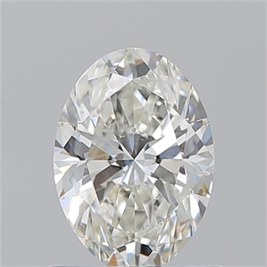 Picture of Natural Diamond 1.01 Carats, Oval with  Cut, I Color, SI1 Clarity and Certified by GIA