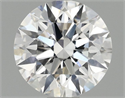 Lab Grown Diamond 1.09 Carats, Round with Ideal Cut, E Color, VS1 Clarity and Certified by IGI