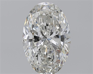 Foto Diamante Natural 3.01 quilates, Ovalado , Color G, claridad SI2 y certificado GIA de