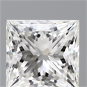 Natural Diamond 1.01 Carats, Princess with  Cut, G Color, IF Clarity and Certified by GIA
