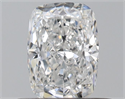 Natural Diamond 0.53 Carats, Cushion with  Cut, E Color, VS1 Clarity and Certified by GIA