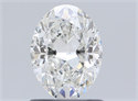 Natural Diamond 1.00 Carats, Oval with  Cut, G Color, VS2 Clarity and Certified by GIA