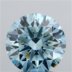 Picture of Lab Grown Diamond 2.04 Carats, Round with Excellent Cut, Fancy Vivid Blue Color, VVS2 Clarity and Certified by IGI