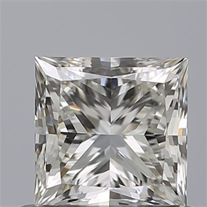 Picture of Natural Diamond 0.70 Carats, Princess with  Cut, I Color, VVS2 Clarity and Certified by GIA
