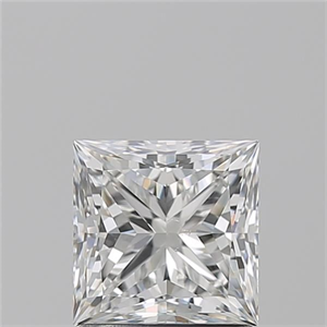 Foto Diamante Natural 1.50 quilates, Princesa , Color G, claridad SI1 y certificado GIA de