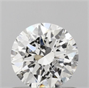 Natural Diamond 0.70 Carats, Round with Excellent Cut, E Color, I1 Clarity and Certified by IGI