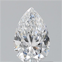 Natural Diamond 0.60 Carats, Pear with  Cut, D Color, VVS1 Clarity and Certified by GIA