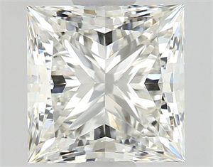 Picture of Natural Diamond 0.84 Carats, Princess with  Cut, I Color, VS2 Clarity and Certified by GIA