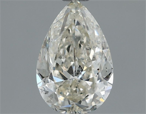 Picture of Natural Diamond 1.00 Carats, Pear with  Cut, J Color, SI2 Clarity and Certified by IGI