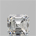 Natural Diamond 1.20 Carats, Asscher with  Cut, H Color, SI1 Clarity and Certified by GIA