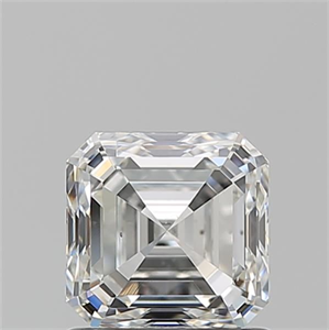 Foto Diamante Natural 1.20 quilates, Asscher , Color H, claridad SI1 y certificado GIA de