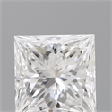 Natural Diamond 0.61 Carats, Princess with  Cut, D Color, SI2 Clarity and Certified by GIA