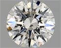 Natural Diamond 0.44 Carats, Round with Excellent Cut, H Color, SI2 Clarity and Certified by GIA