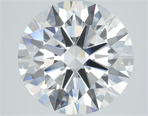 Picture of Lab Grown Diamond 3.09 Carats, Round with Ideal Cut, E Color, VVS2 Clarity and Certified by IGI