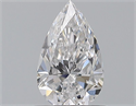 Natural Diamond 0.52 Carats, Pear with  Cut, D Color, VS1 Clarity and Certified by GIA