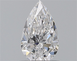 Picture of Natural Diamond 0.52 Carats, Pear with  Cut, D Color, VS1 Clarity and Certified by GIA