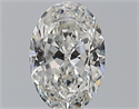 Natural Diamond 1.00 Carats, Oval with  Cut, G Color, VVS2 Clarity and Certified by GIA
