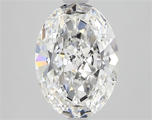 Picture of Natural Diamond 1.51 Carats, Oval with  Cut, E Color, SI2 Clarity and Certified by GIA