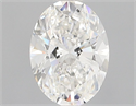 Natural Diamond 0.70 Carats, Oval with  Cut, F Color, VS2 Clarity and Certified by GIA