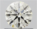 Natural Diamond 0.61 Carats, Round with Excellent Cut, I Color, VS1 Clarity and Certified by IGI