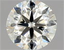 Natural Diamond 0.85 Carats, Round with Excellent Cut, J Color, IF Clarity and Certified by GIA