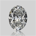 Natural Diamond 0.50 Carats, Oval with  Cut, F Color, SI1 Clarity and Certified by GIA