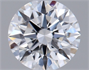 Lab Grown Diamond 1.05 Carats, Round with Ideal Cut, D Color, VVS1 Clarity and Certified by IGI