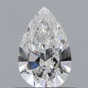Picture of Natural Diamond 0.50 Carats, Pear with  Cut, E Color, SI1 Clarity and Certified by IGI